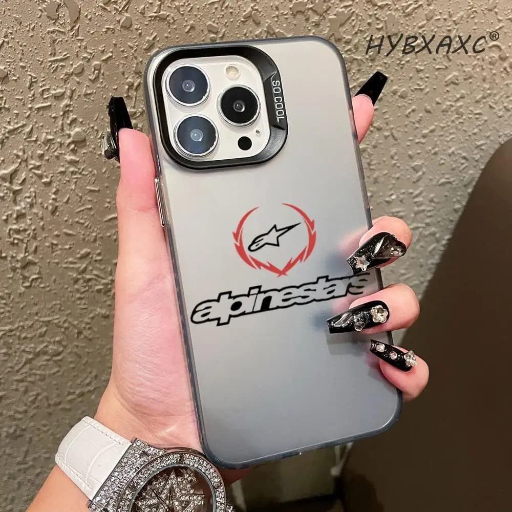 Custodia per telefono A-Alpin C-Clim-ber Eu-ES per iPhone 17 Air 16 E 15 14 13 12 11 Plus Pro Max, in vetro galvanizzato HYBXAXC
