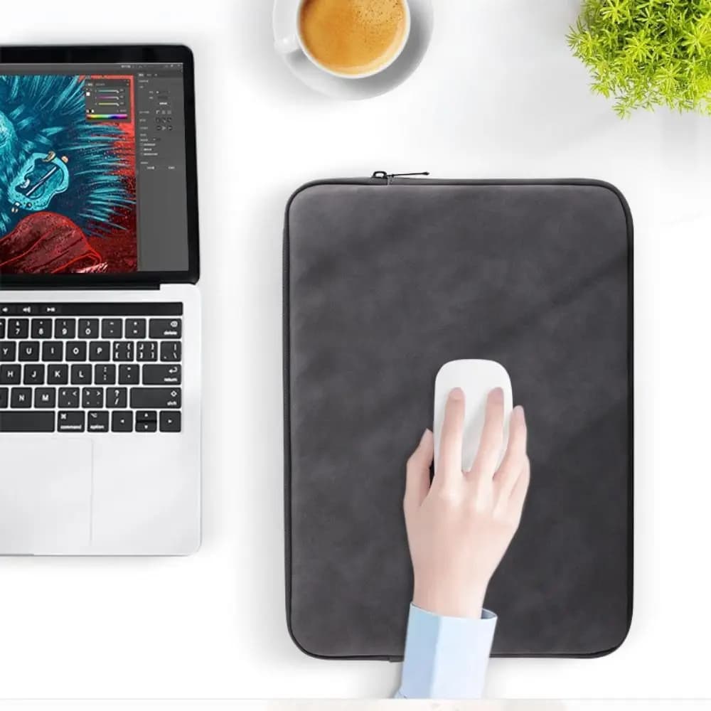Borsa per laptop portatile resistente, custodia morbida con cerniera per notebook, antiurto, resistente all'usura, per studenti