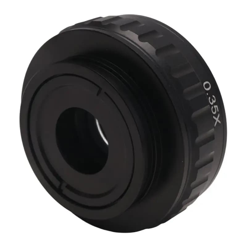 Adattatori per obiettivi ALIM-C 0.35X CCD per fotocamera per microscopio stereo trinoculare Interfaccia da 38 mm Campo visivo aumentato