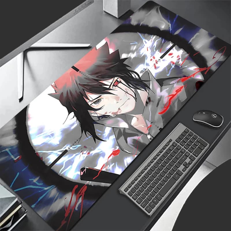 Popolare Tappetino per Mouse Anime Naruto XXL Grande, Antiscivolo per Gamer, Accessori per Tastiera Varmilo, Tappetino da Scrivania Esteso
