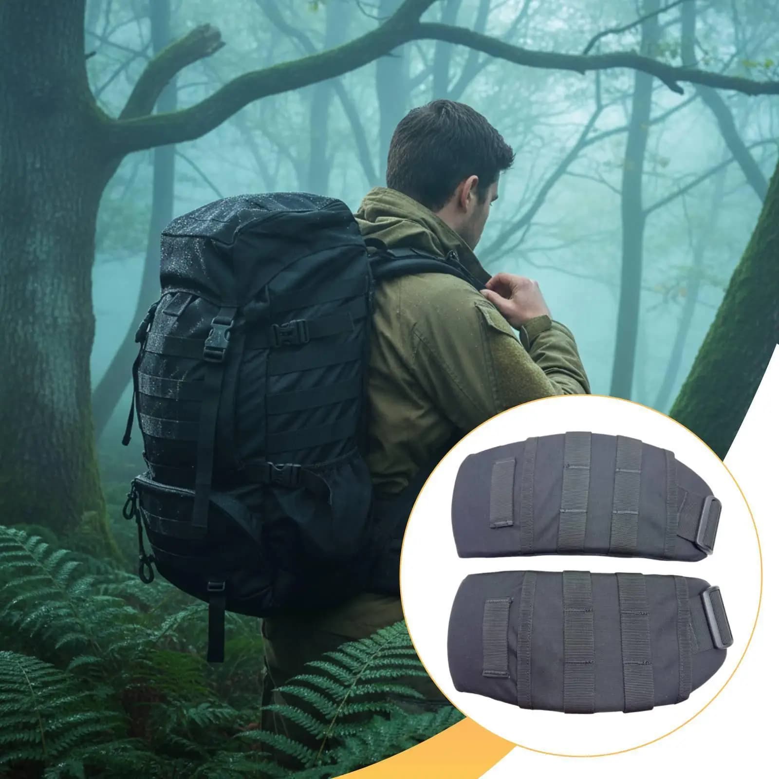 Lightweight Waist Seal Removable Sport Belt Pad Compatible Support for City Commuting Hiking