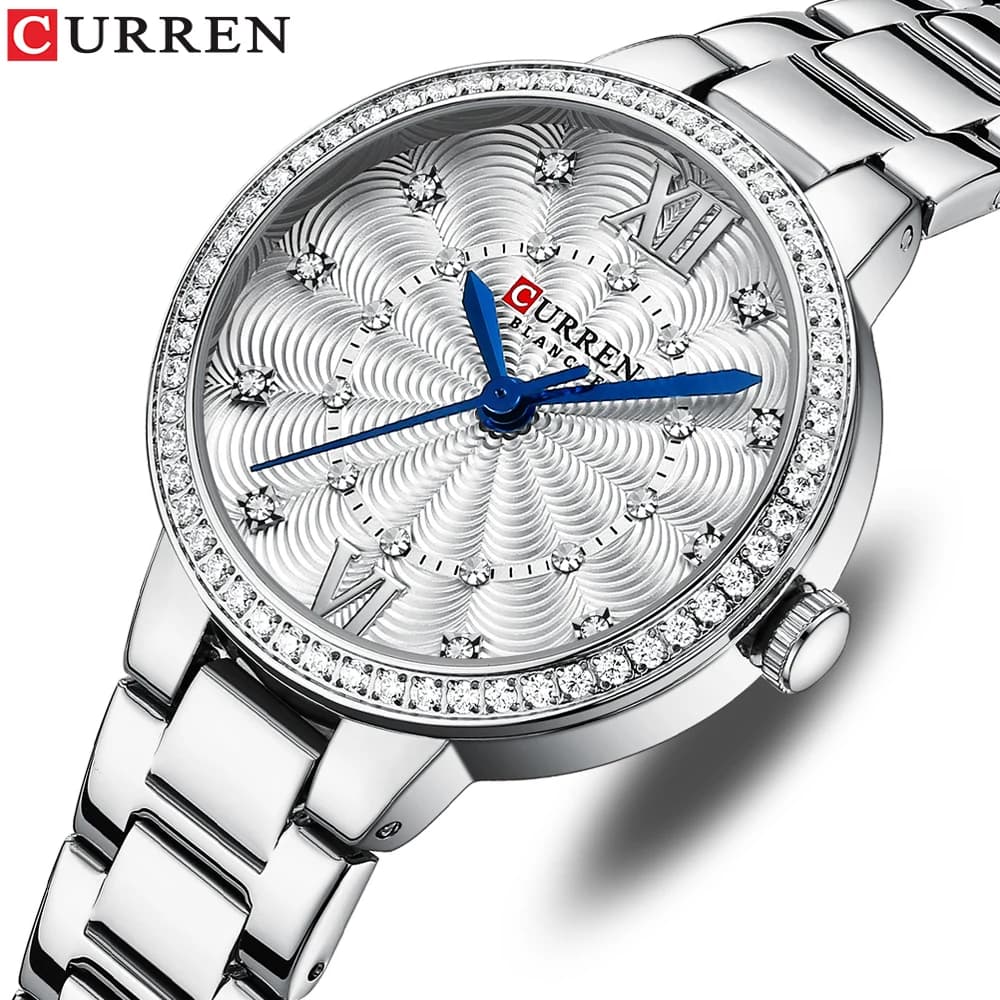 Orologio da donna in argento moda semplice braccialetto da donna orologi cinturino in ceramica orologio da polso al quarzo orologio impermeabile Relogio Feminino