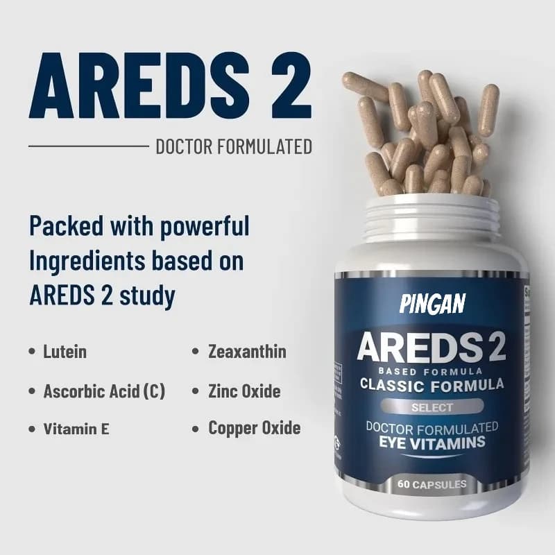 AREDS 2 capsules of vitamin 60 eyes with xantoan maize and yellow lutein