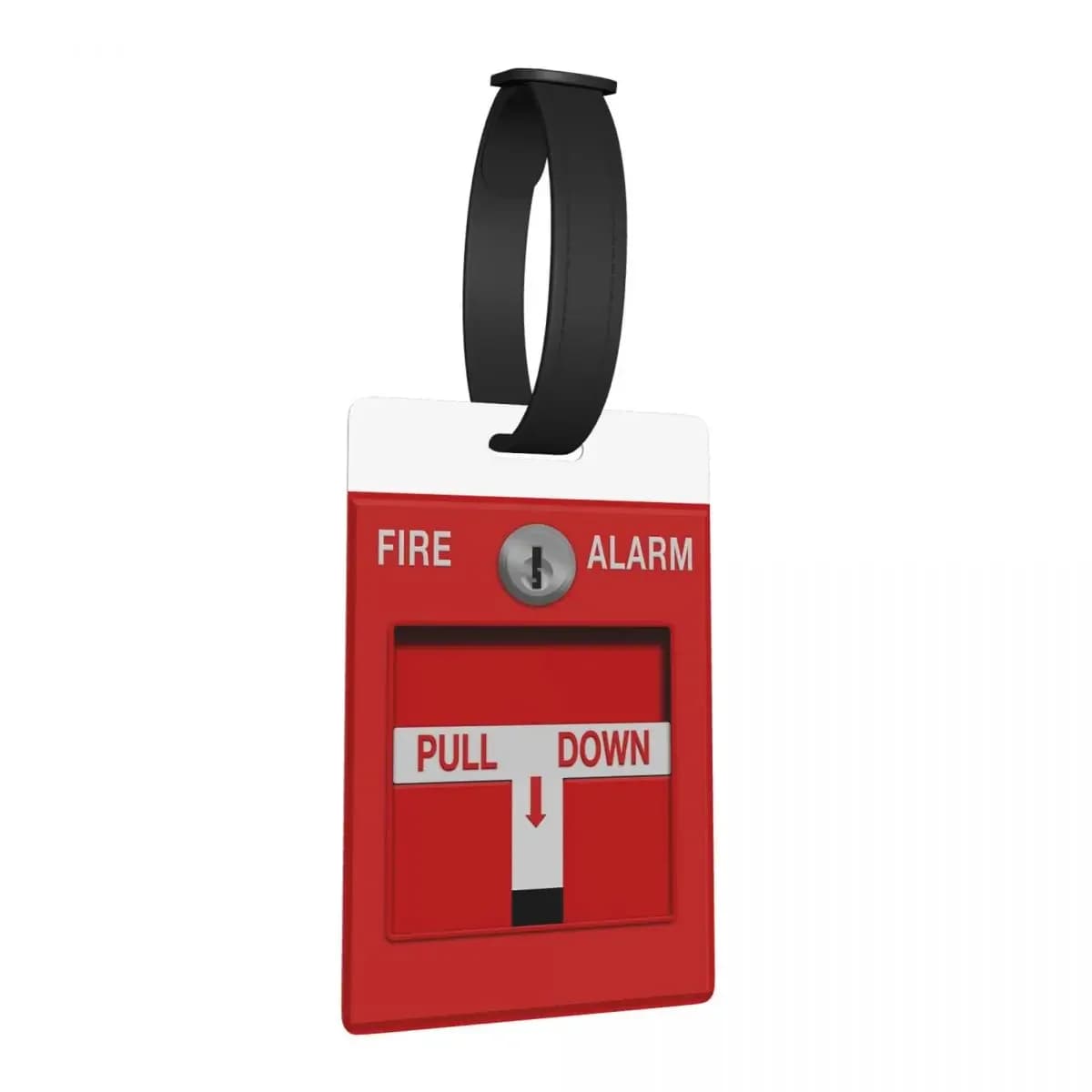 Allarme antincendio Stazione di trazione Etichette per bagagli Accessori per valigie Viaggio Carino Bagagli Etichetta d'imbarco Porta etichette ID Nome Indirizzo