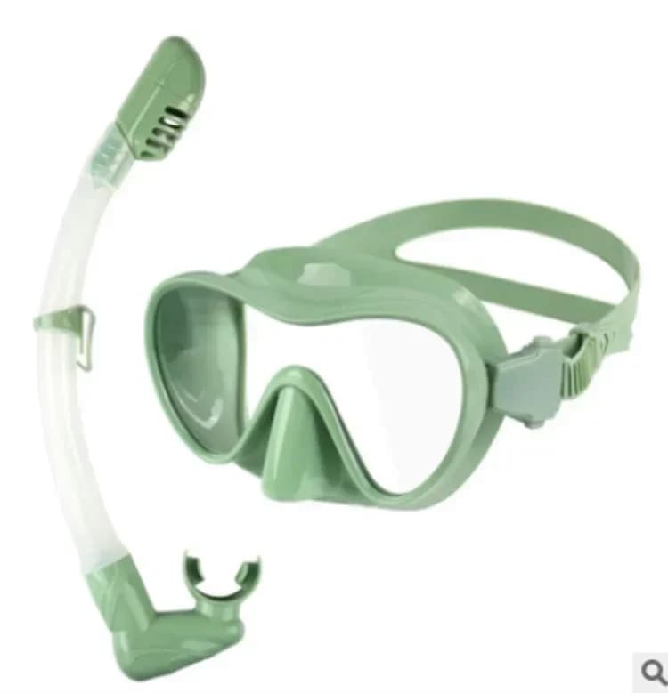 Maschera Subacquea Integrale con Boccaglio a Secco Completo per Snorkeling e Immersione - Modello Adulti