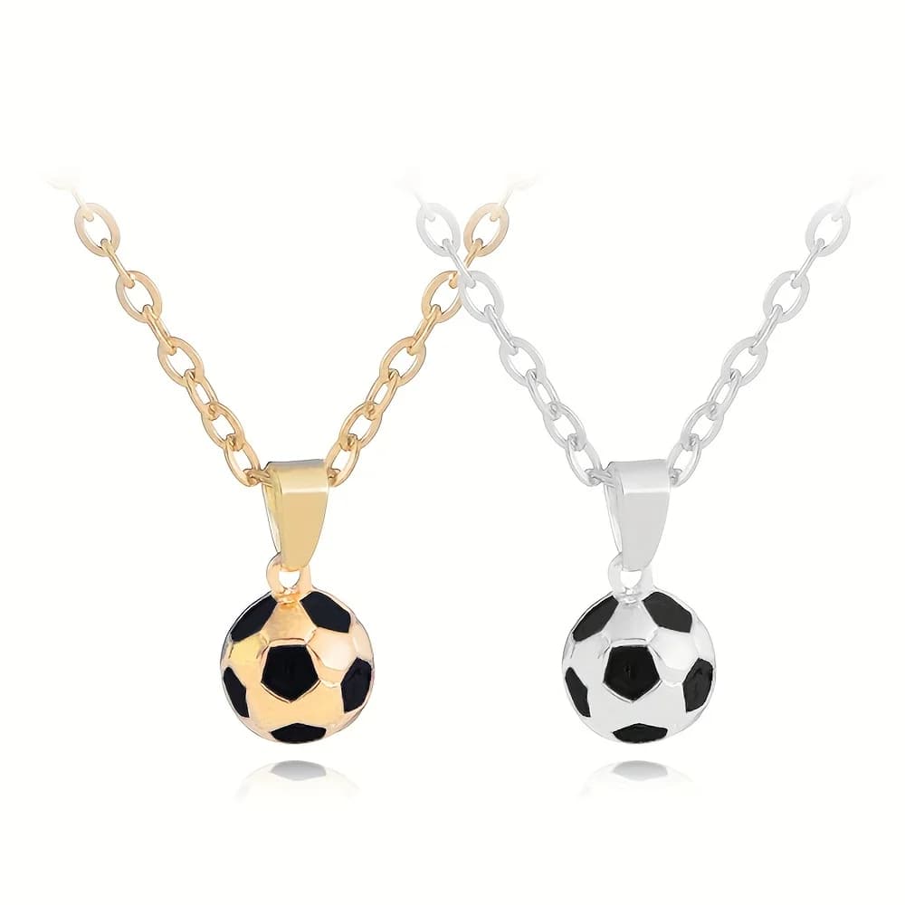 Collana creativa con ciondolo da calcio in acciaio inossidabile Moda uomo e donna Appassionati di calcio Gioielli Ragazzi Accessori stile sportivo