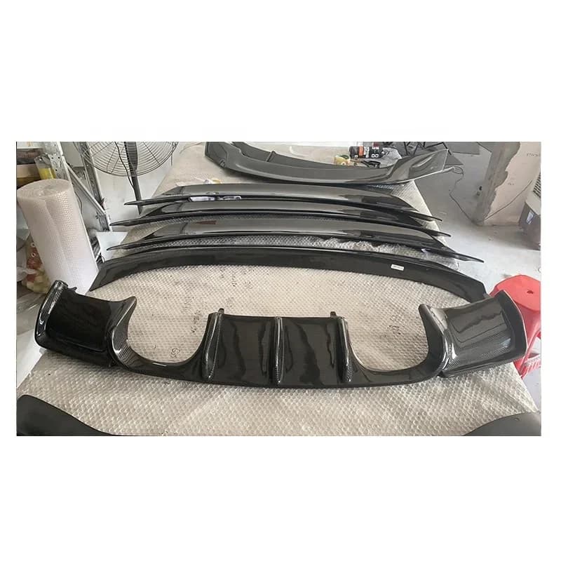 High Quality Carbon Fiber Front Rear Lip Diffuser Spoiler Modification Parts Fit For M3 E82 E90 E92 E93