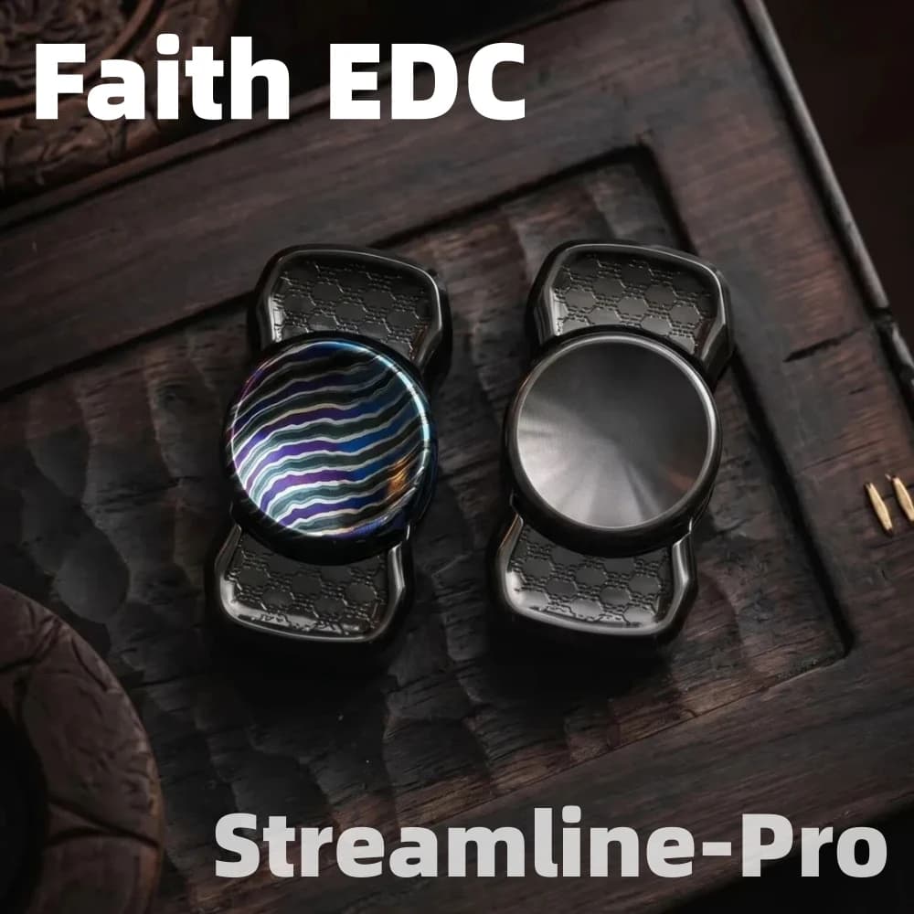 Faith EDC Streamline-pro Fidget Spinner Zirconium Fidget Toys For Adults Stress Relief Toy Anxiety Relief Gadgets