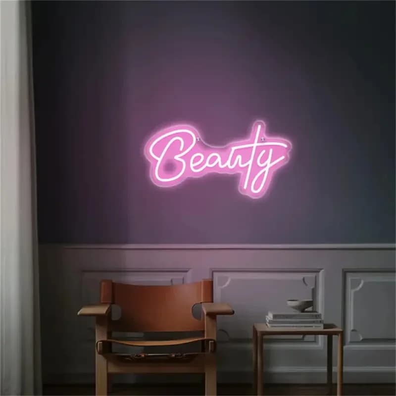 Insegna a luce al Neon a LED per Spa, sala di bellezza, sopracciglia, salone di ciglia, Studio, arte della parete, Logo del negozio di affari, insegne al Neon per interni