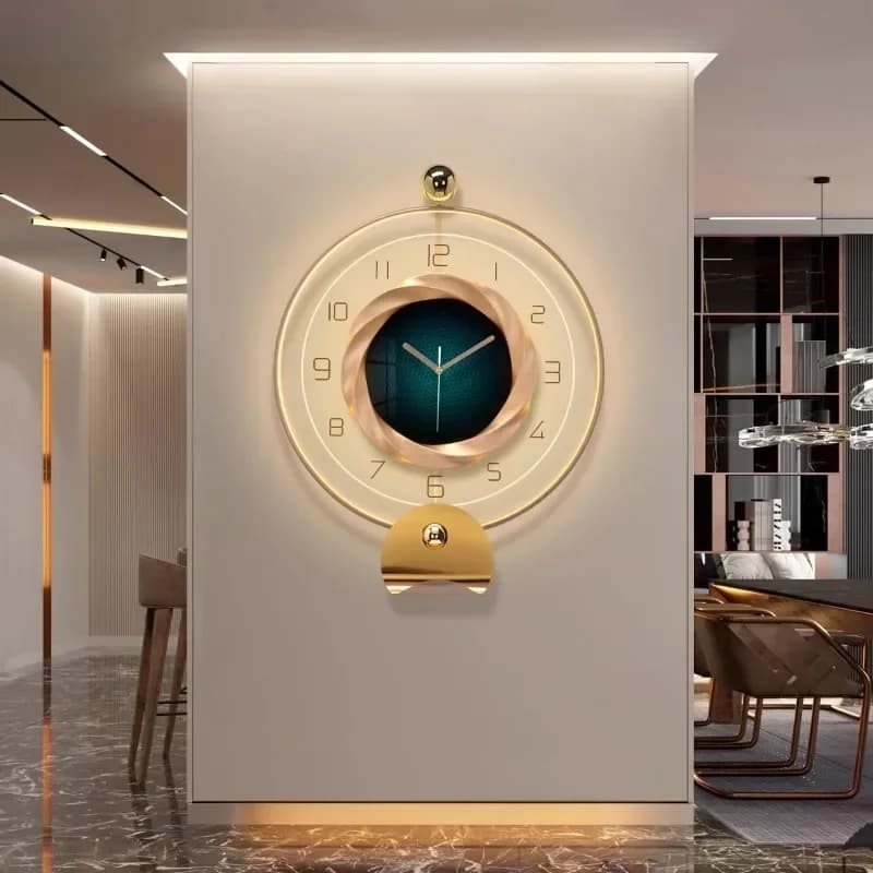 Orologi da parete murali di lusso di grandi dimensioni camere da letto luminose design allo xenoomorfo orologio da parete carino Duvar Saati soggiorno decorazione della casa