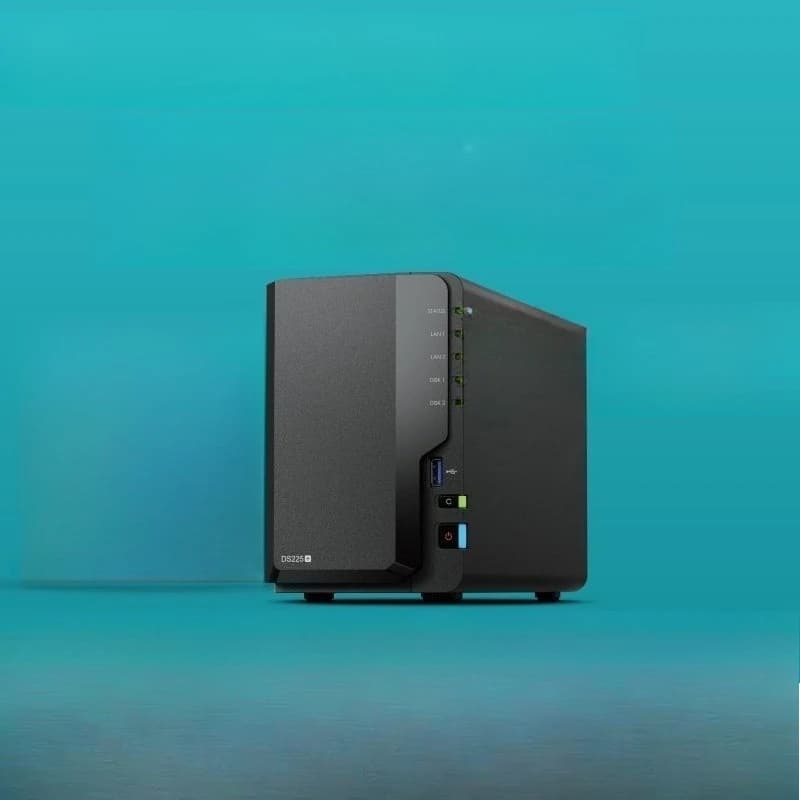Server NAS DS225+ Aggiornamento DS224+ 4-Core 2-Bay Cloud Privato per Condivisione File e Backup