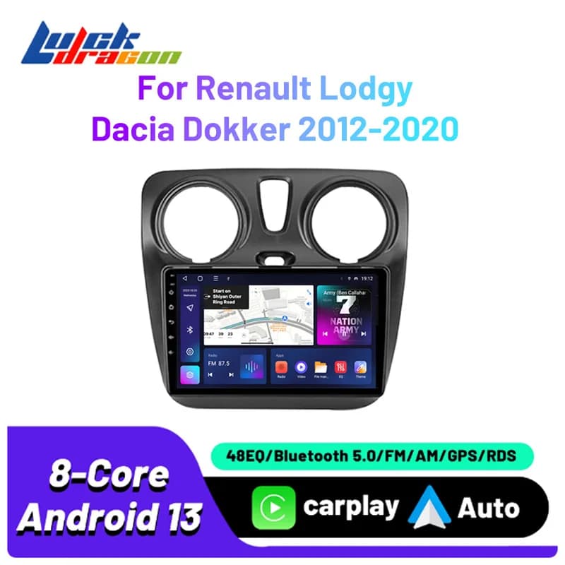 Autoradio Per Renault Lodgy Dacia Dokker 2012-2020 Autoradio 8Core wifi gps Car Video Multimediale Automotive Carplay Android Auto
