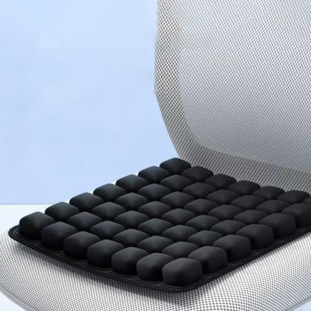 Cuscino per sedile portatile 3D Air Cell Cuscino per sedia ergonomico leggero e traspirante Cuscino per sedia quadrato antidecubito da viaggio