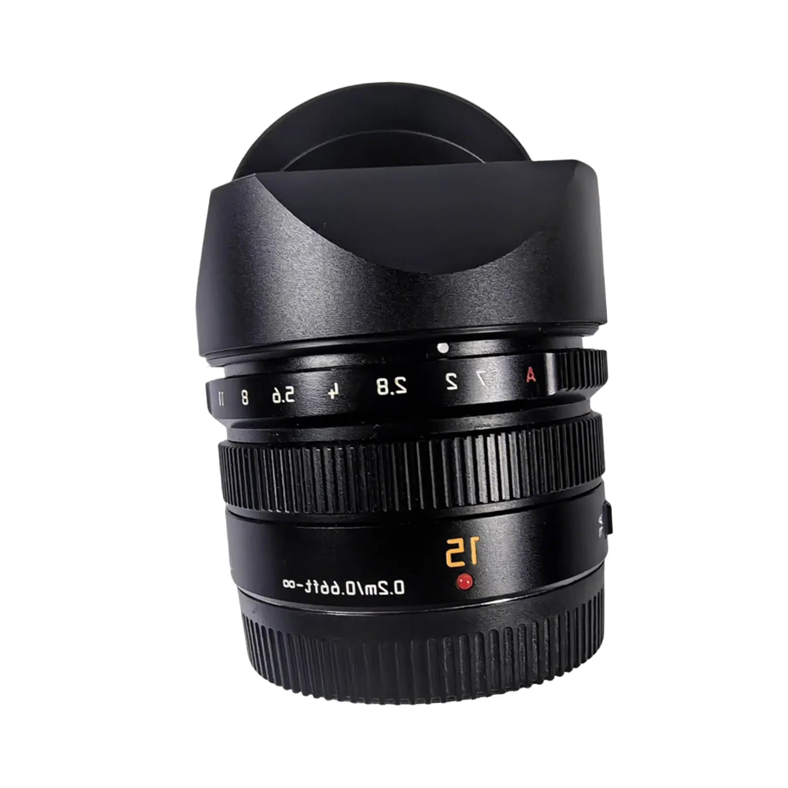 Metal square light for Panasonic LUMIX DG Summilux 15mm F1.7 - Anti-reflective professional camera accessory with bayonet attachment