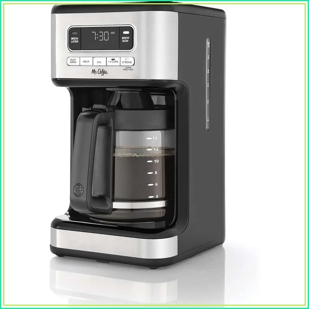 14 Cup Programmable Coffee Maker Stainless Steel, Strong Brew, Keep Warm