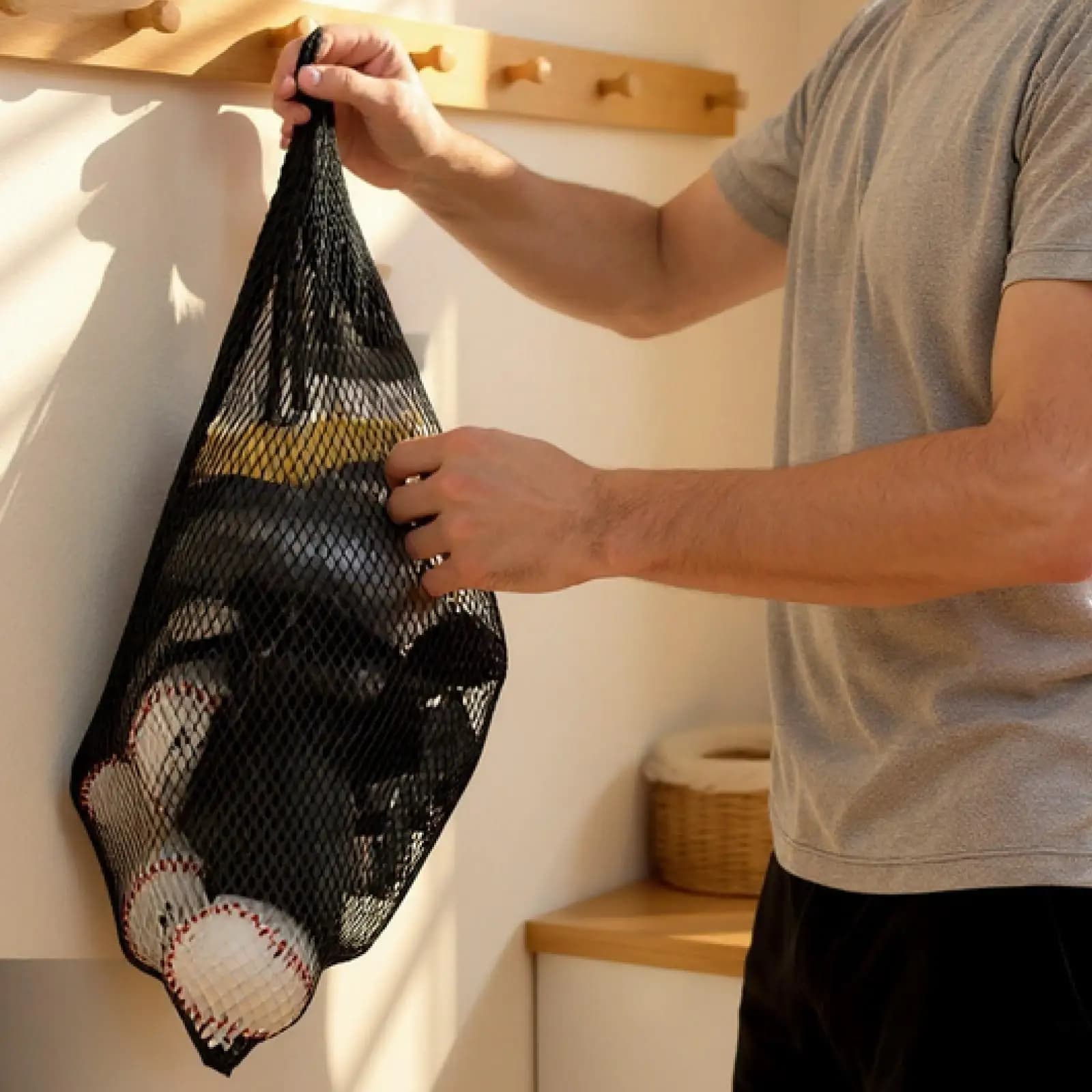 Borsa a rete per immersioni subacquee con coulisse, comoda borsa portaoggetti per nuoto, snorkeling e immersioni, per uomo e donna
