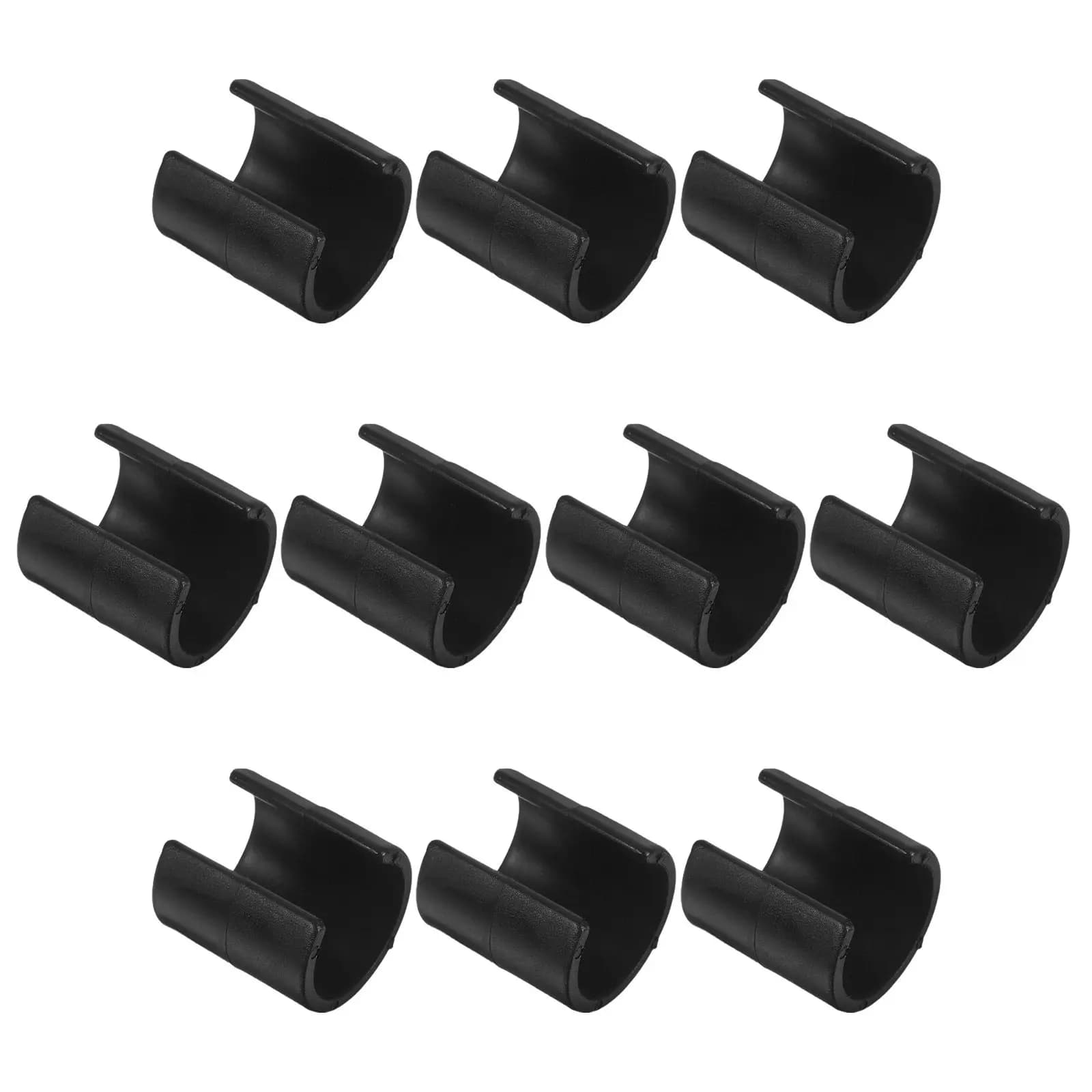 10 Pezzi Clip per Bandierine d'Angolo in Plastica, Connettori Stabili per Pali, Attrezzatura per Allenamento Calcio, Clip per Rete da Calcio