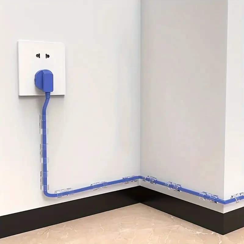 Transparent Plastic Cable Clips Transparent adhesive cables for cable organizers for wall and desk cable management