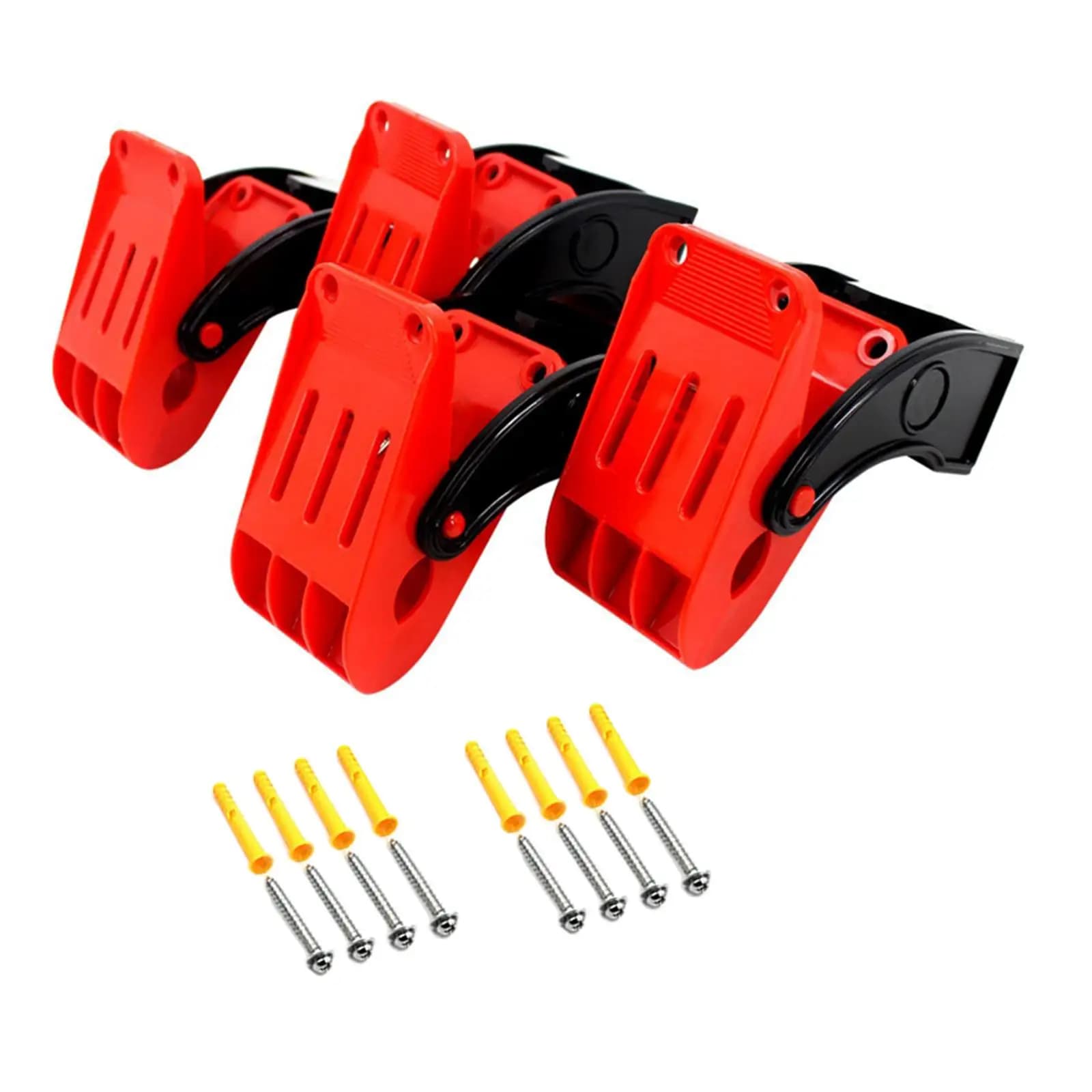 Confezione da 4 supporti per tappetini per tappetini per auto con clip per pulizia tappetini per montaggio a parete