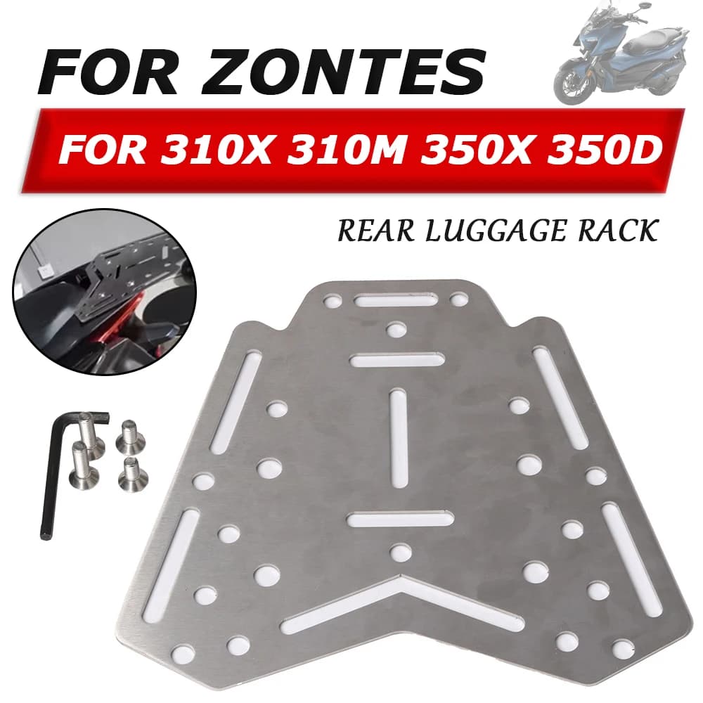 Per Zontes 310M 310X 350X 350D D350 X350 M310 X310 Accessori Moto Portapacchi Posteriore Staffa Sedile Mensola Cargo Scatola di Coda