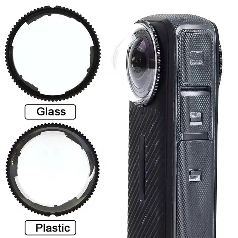 1pcs Anti Scratch Glass Lens for Insta 360 X5 Rotating Protector Cap for Insta 360 X5 Protective Plastic Len Guard Accessories