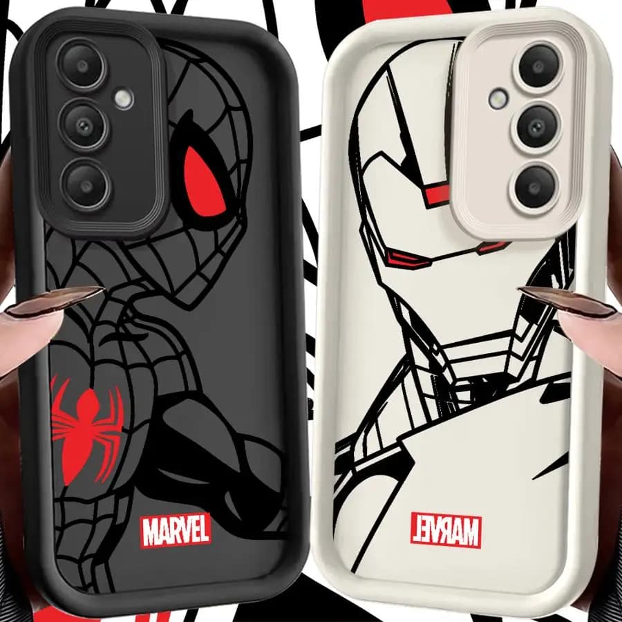 Cover Morbida per Samsung Galaxy S26 Ultra S22 S24 Ultra S25 FE S24 Plus S21 S25 Edge S20 FE S23 FE - Fantastico Iron Man