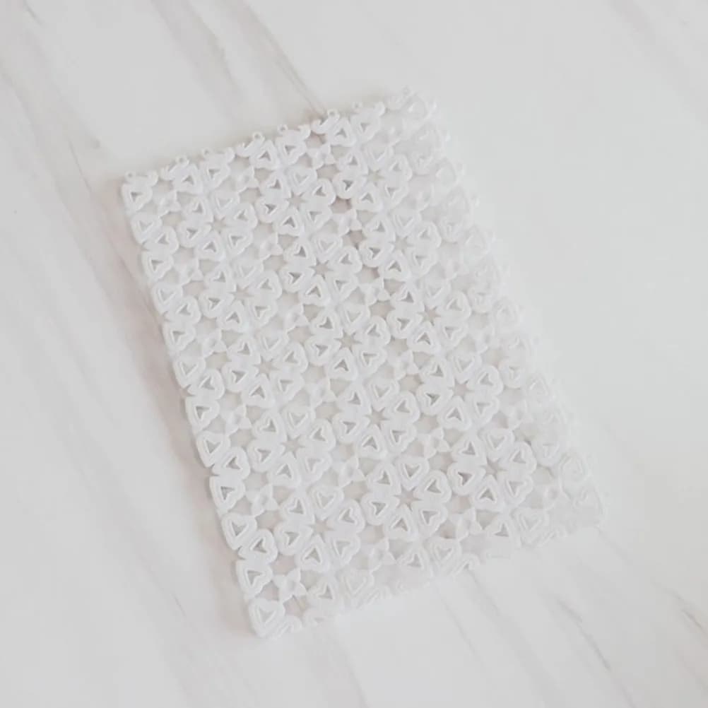 Set di 10 Tappetini Antiscivolo per Doccia e Vasca, Design Cavo in Plastica con Drenaggio, Inodore, Sicuri, Comodi e Facili da Usare
