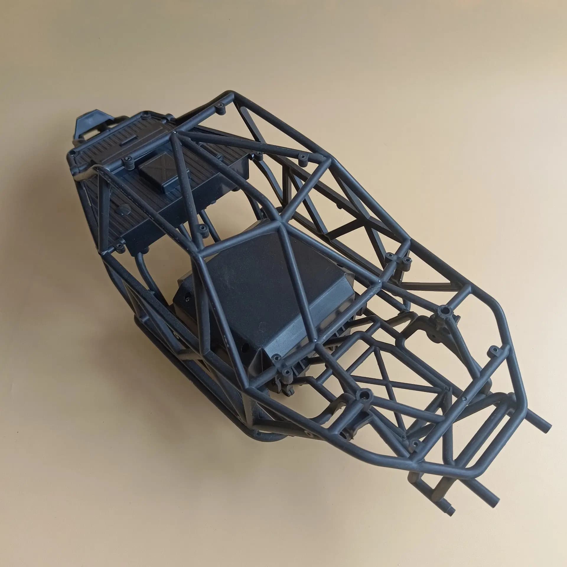 Telaio in Plastica con Gabbia di Protezione per Auto Telecomandata 1:10, Accessori per Modifica di Veicoli RC Fuoristrada, Giocattoli e Regali