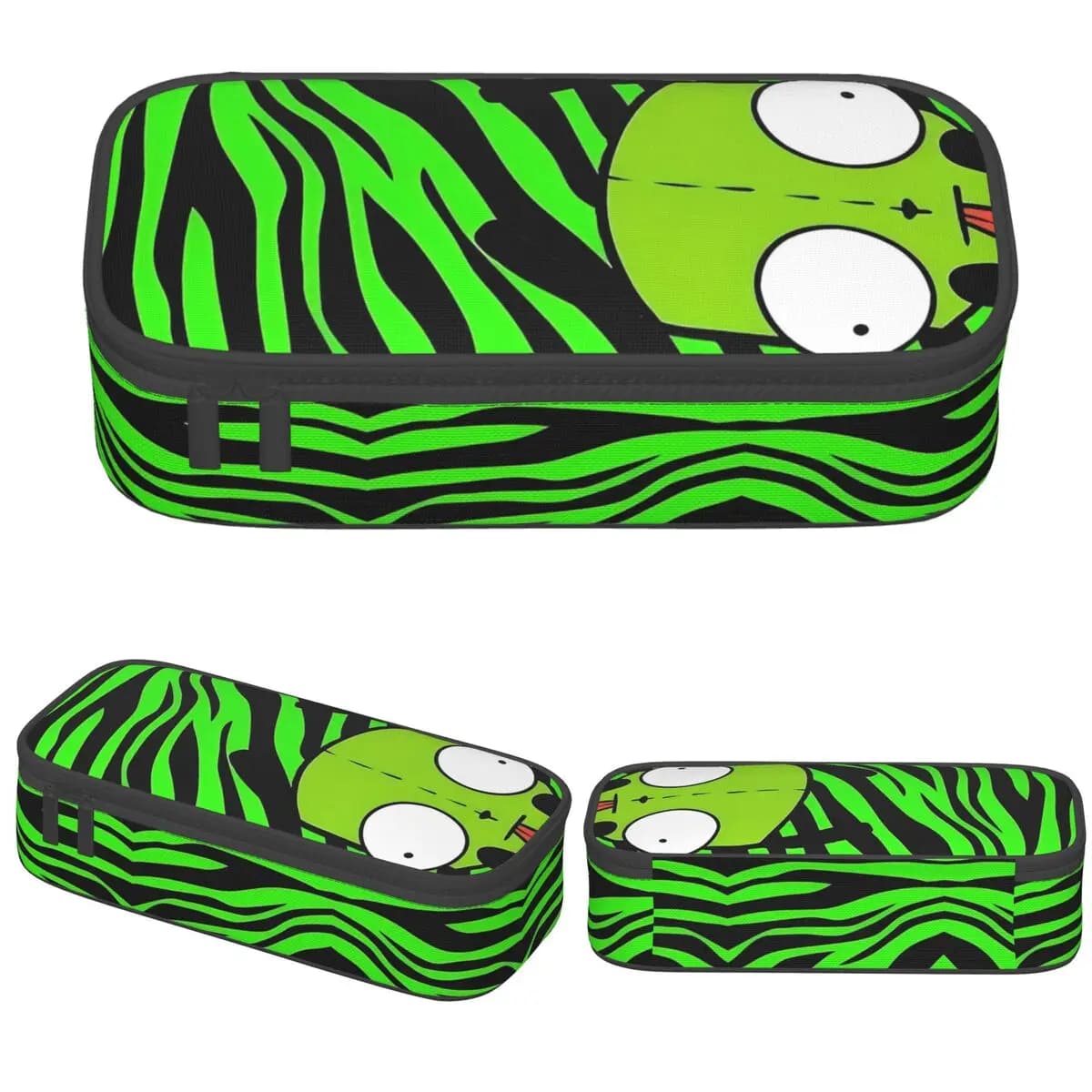 Invaders Zims Astuccio per matite per cartoni animati Portapenne carino Astuccio per trucco Studente Grande materiale scolastico per riporre astucci regalo