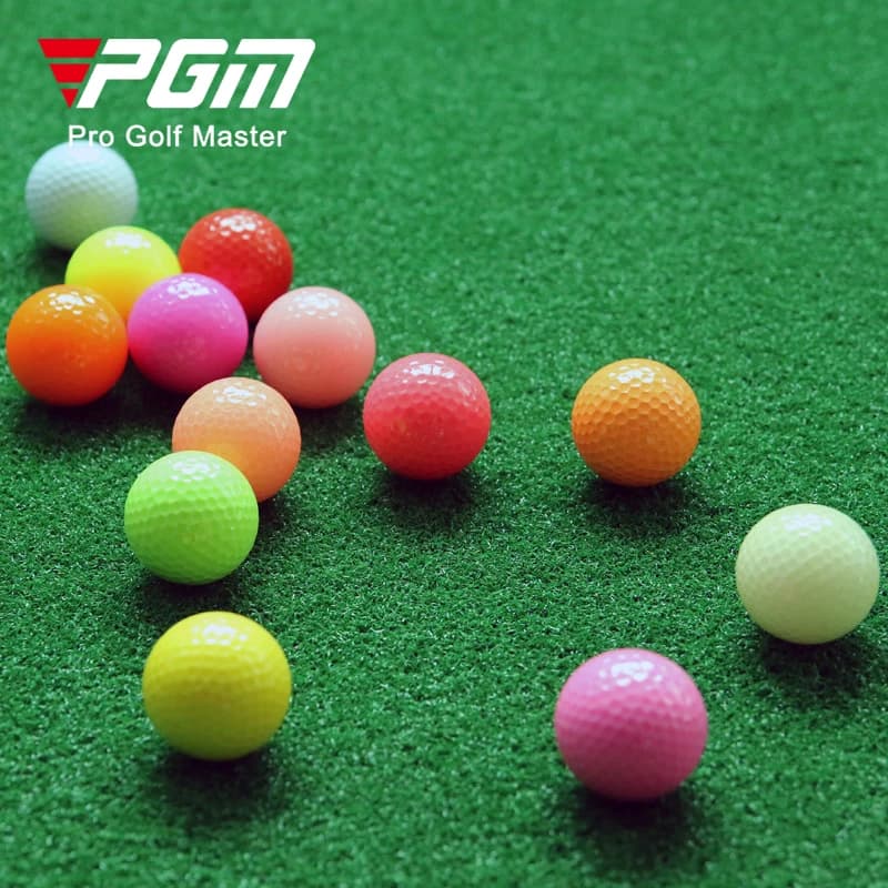 PGM Colorful Golf Balls 2-Layer Titanium Sarin 392 Dimple Long Distance Training Practice Golf Balls Golf Accessories