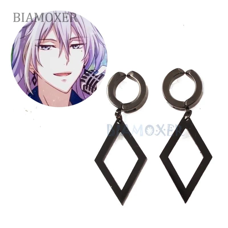 Idolish7 Yuki Cosplay Earrings Ear Clip Earring buckle Ear Hook Necklace Halloween Carnival Cosplay Costume Accessories