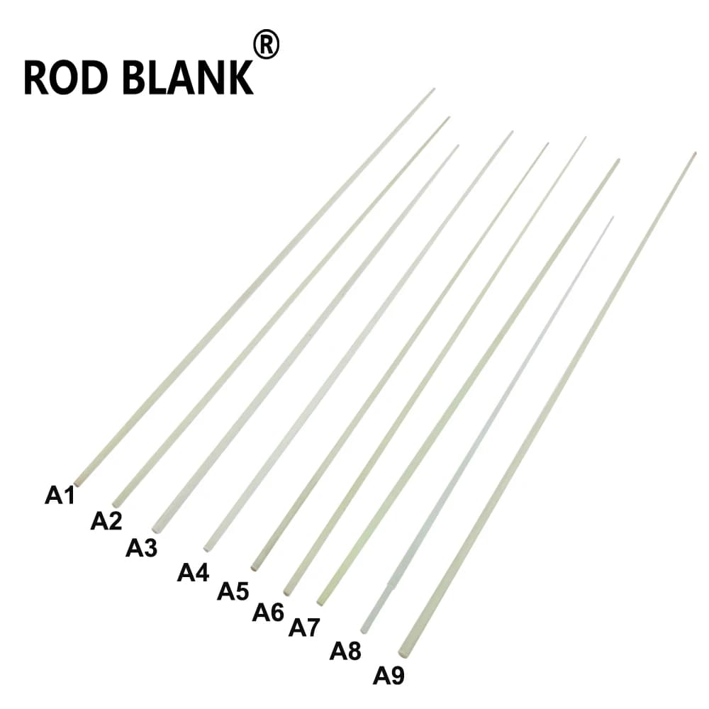 Canna vuota 5 pz/lotto canna di vetro in fibra solida vuota 37-47cm ic canna da pesca canna vuota componente di riparazione dell'edificio