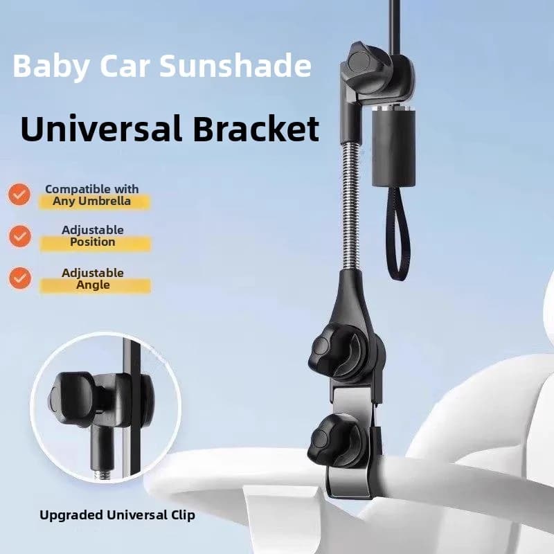 Supporto per Ombrello per Passeggino, Dispositivo di Fissaggio Parasole, Supporto Impermeabile per Ombrello da Pioggia per Sedia a Rotelle e Carrozzina, Porta Bambino