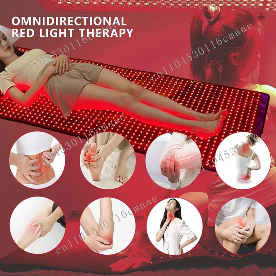 Coperta per fisioterapia a luce rossa a LED 2025 Coperta per animali domestici Coperta termica riscaldante per fototerapia