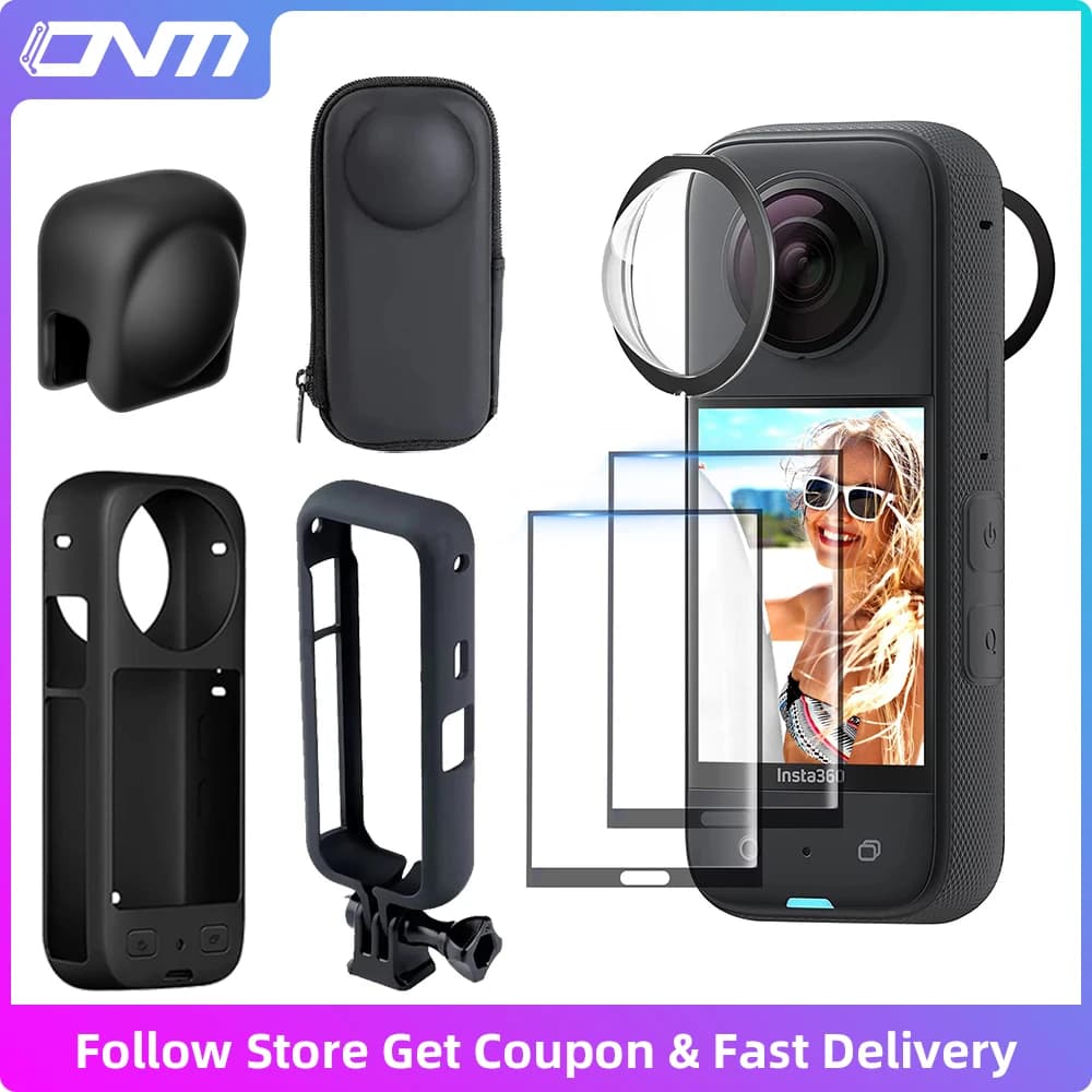 Target protection for Insta360 X3 Accessories Screen protection Silicone case Cover Mini case Protective Frame for Insta 360 X3