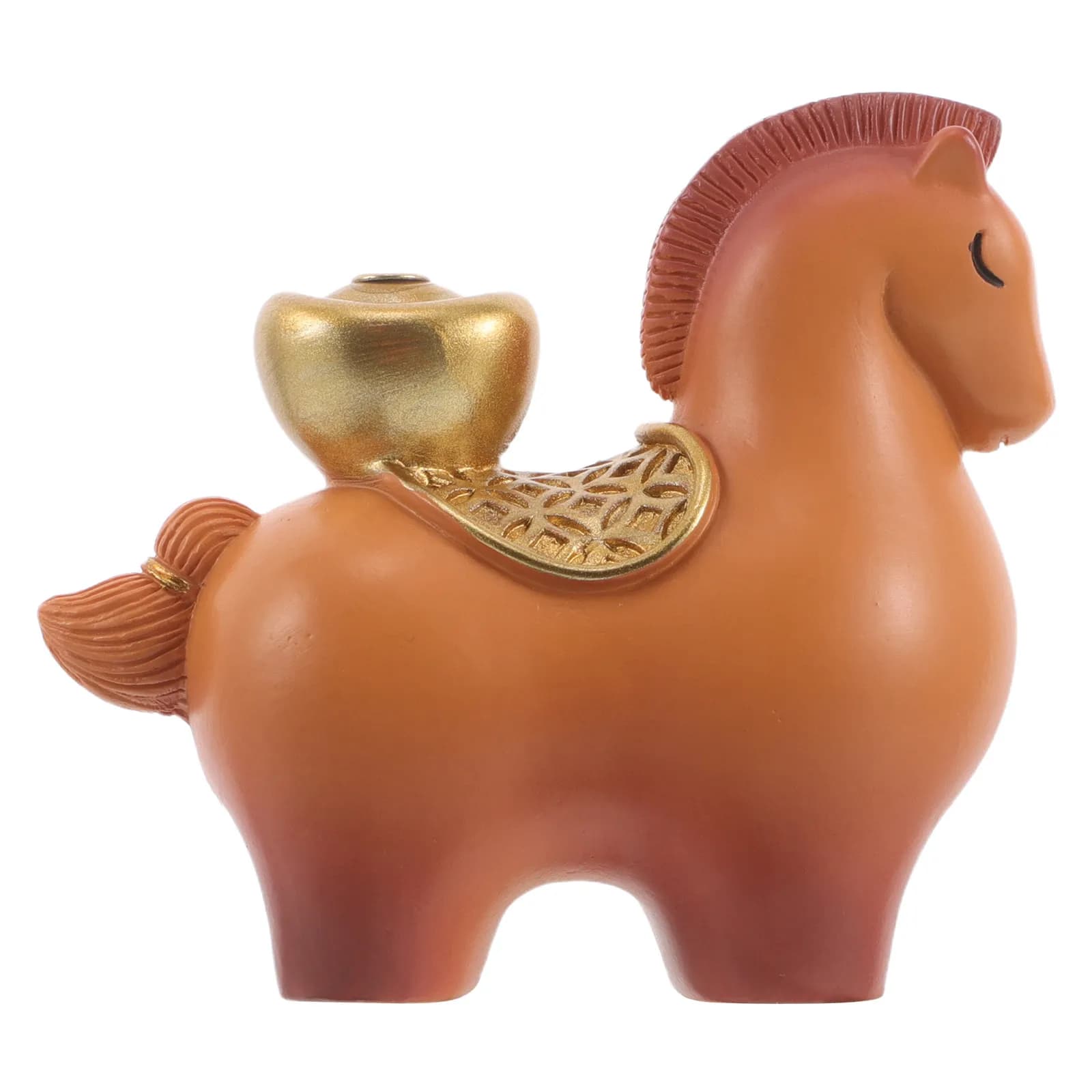 Porta incenso a forma di cavallo per aromaterapia, ornamento da scrivania per il Capodanno Cinese, statua dello zodiaco Feng Shui per soggiorno e ufficio