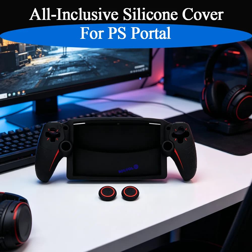 Custodia protettiva in silicone antigraffio per console portatile PS Portal, cover morbida antiscivolo per accessorio console PS Portal