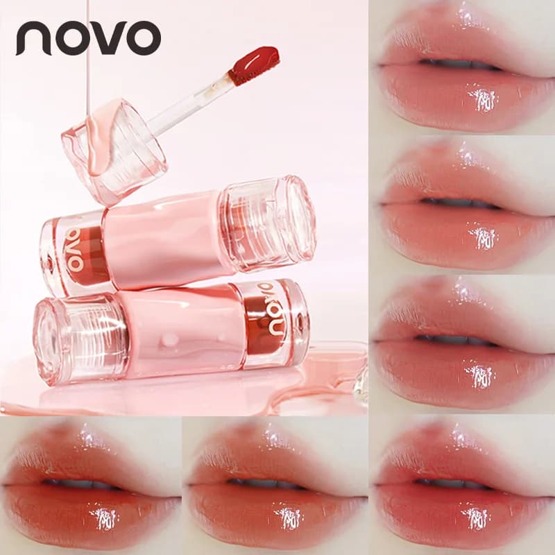 Water Glossy Lip Gloss - Hydrating Lip Glaze,Long-Lasting Shine, Moisturizing,Not Easy To Fade,Lightweight Texture,Rich Color