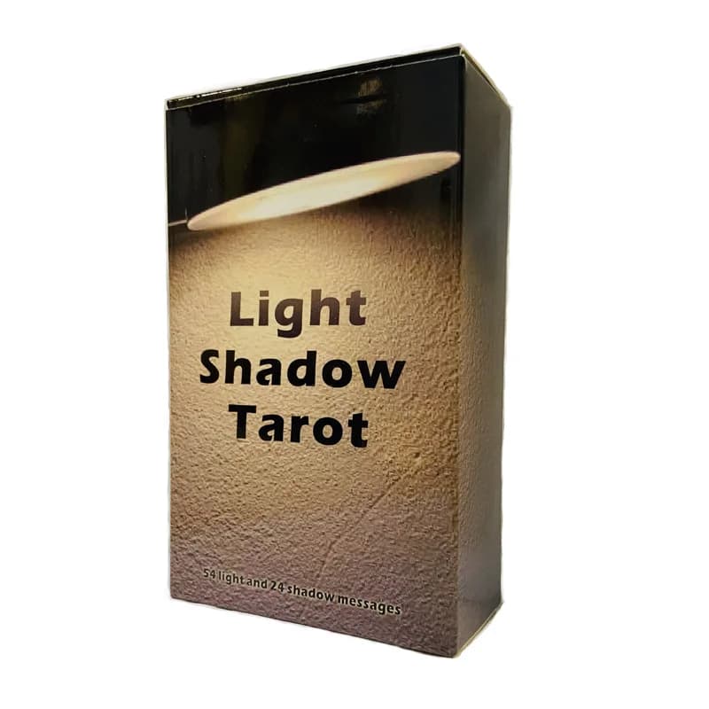 Carte dei tarocchi di luce e ombra A 78 tarocchi Fortune Light and Shadow Messages mazzi di tarocchi inglesi per il gioco da tavolo Fate divinazione