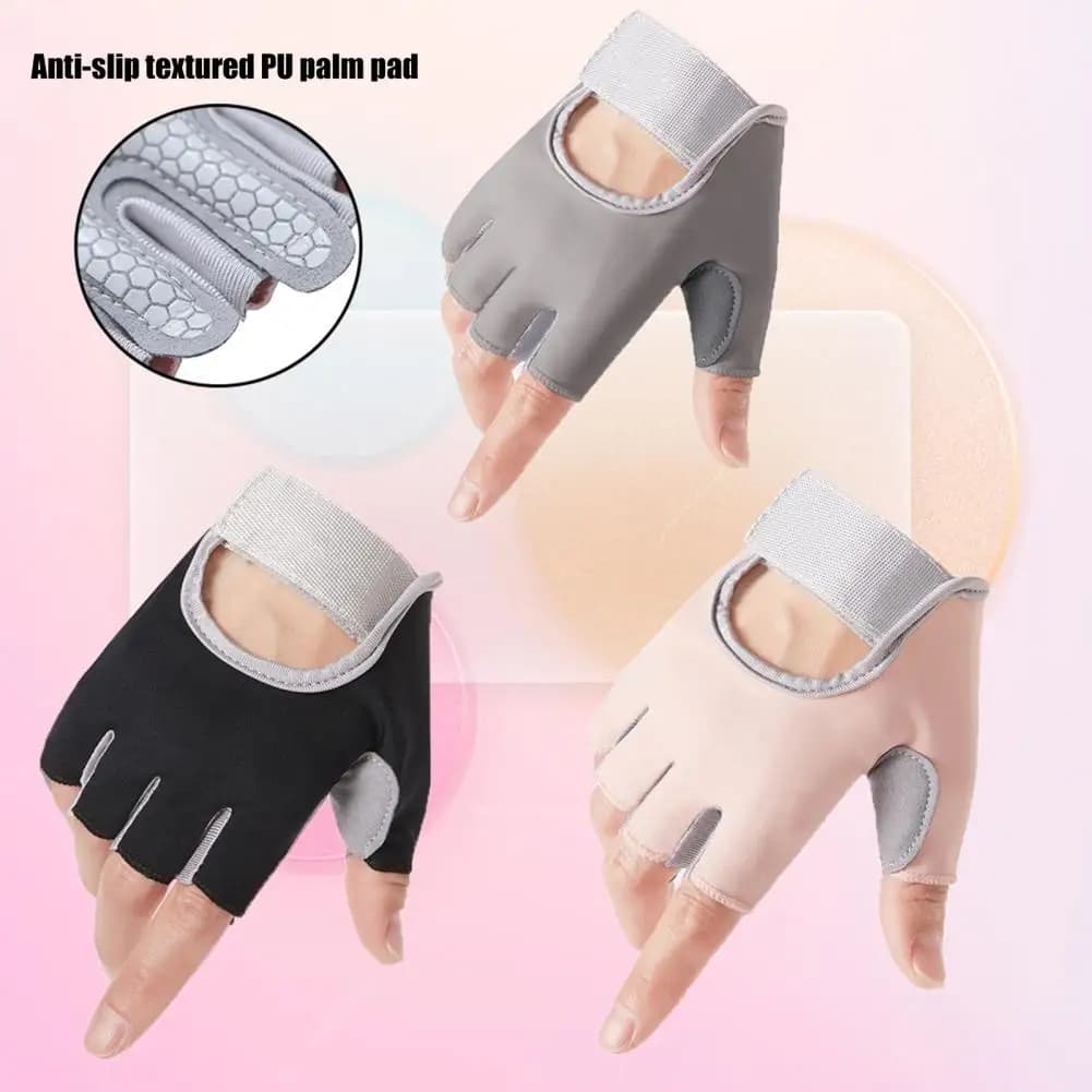 Guanti da ciclismo con palmo antiscivolo Guanti da ciclismo antiscivolo e ammortizzanti per uomo Donna Guanti da bici mezze dita con gel