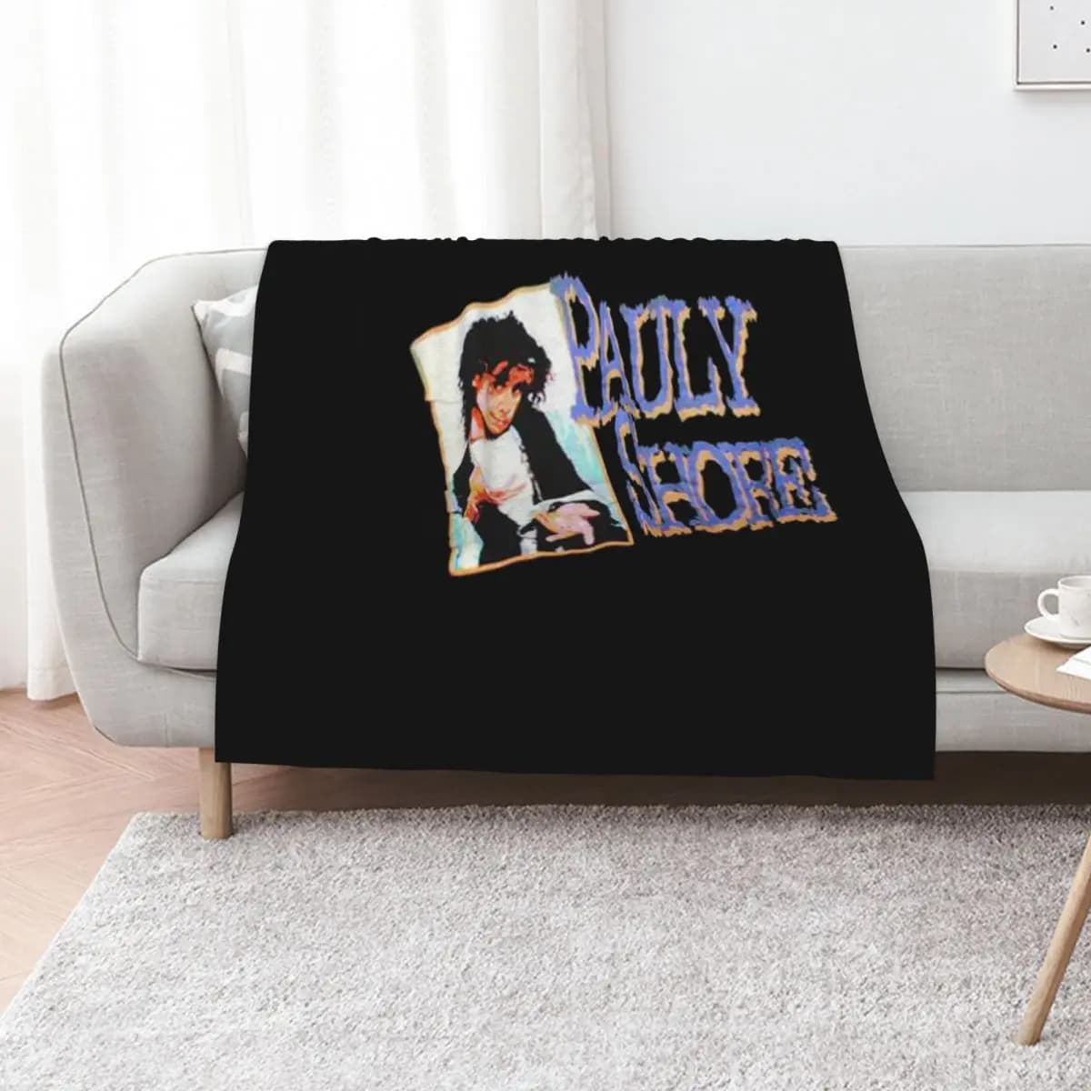 Find 1992 Pauly Shore Vintage Encino Man Era MTV VJ Classic 80's + 90's Pop Culture Neo-Hippie Grunge Iconic Comed Throw Blanket
