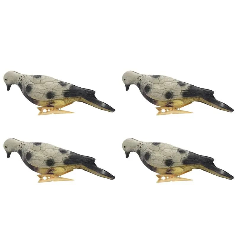 RTENTE-4X Eva Foam Dove Simulation Bait 3D Pigeon Target Field Hunting Simulation Decoy Archery Target For Outdoor