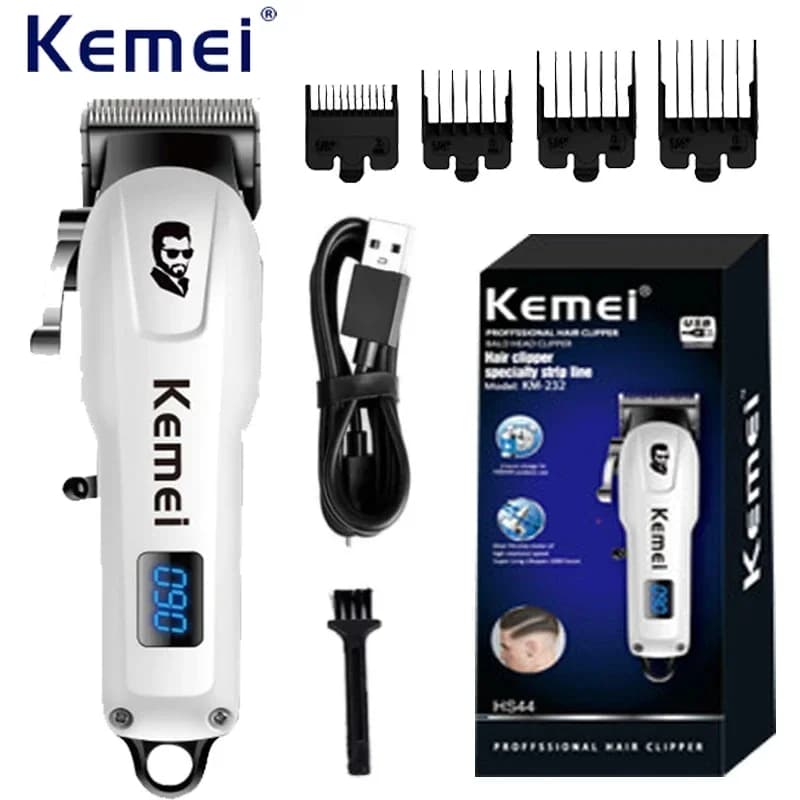 Kemei Electric Haircut KM-232 with LED Display Haircuts for Men Professional Haircuts