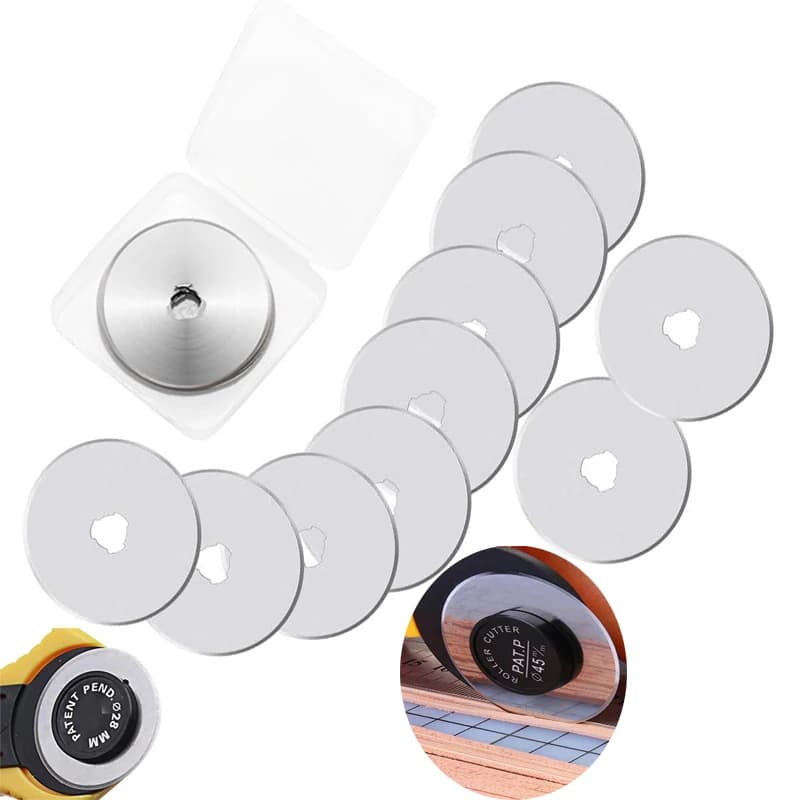 20Pcs Rotary Cutter Blades Compatible With Olfa Fiskars Replacement Blades For Arts Crafts Quilting Scrapbooking Sewing Sharp