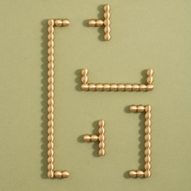Manopole per cassetti guardaroba con maniglia a sfera rotonda piccola in ottone massiccio / scarpiera per cassetti Maniglie da cucina Accessori