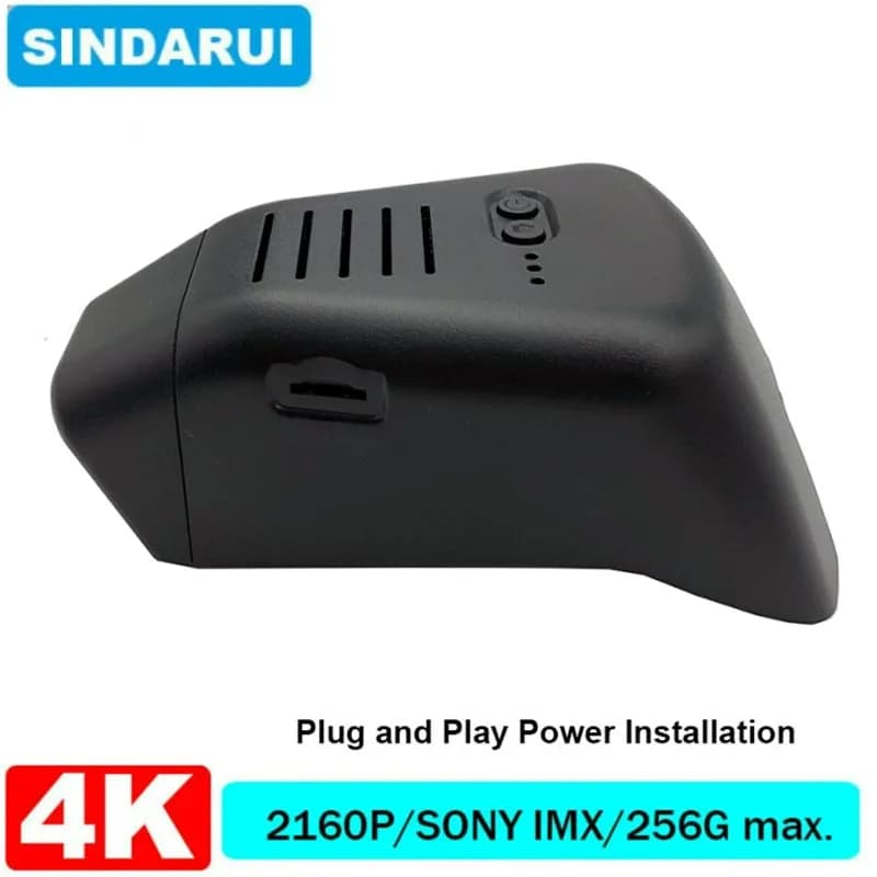 4K 2160P New Plug and Play Installation Car DVR Wifi Dashcam Double Camera Leak For Volvo C40 2022 PAR Mobile APP Control