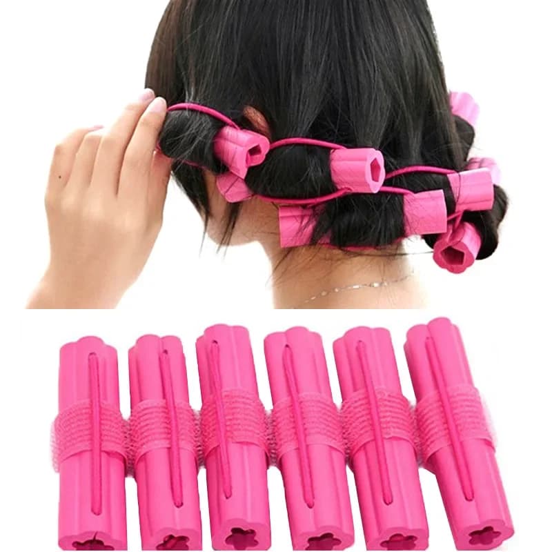 6 pcs/Lot Accessories For Curling Sponge Hair Rollers For Sleeping Snail Soft Wallet Salon Styling Curl Tools for Outdoor Trave