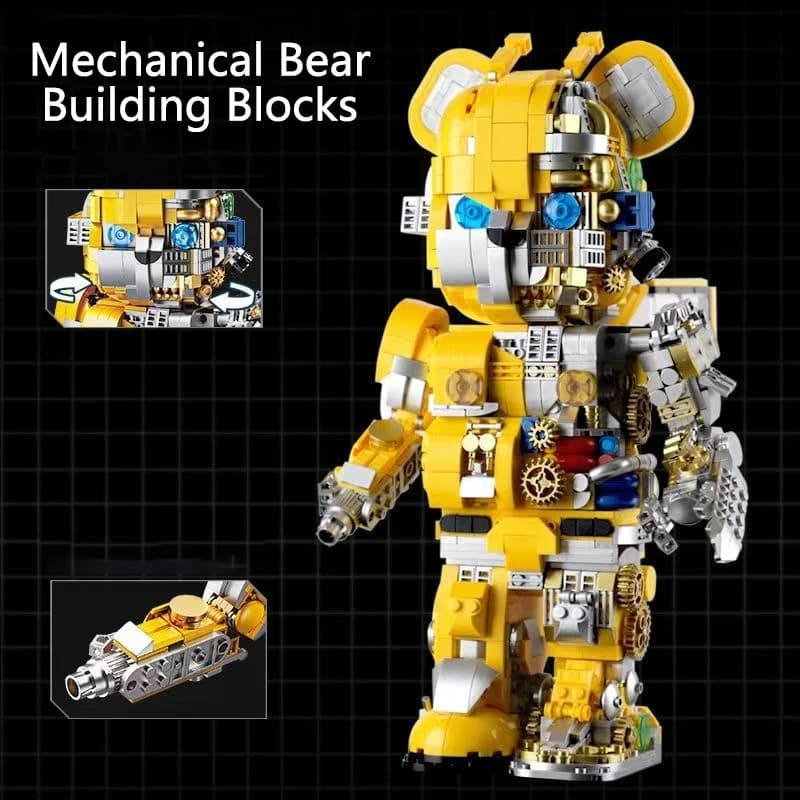 Nuovi blocchi di costruzione dell'orso meccanico giocattoli di assemblaggio modello Mecha set meccanico per ragazzi adulti regali da collezione