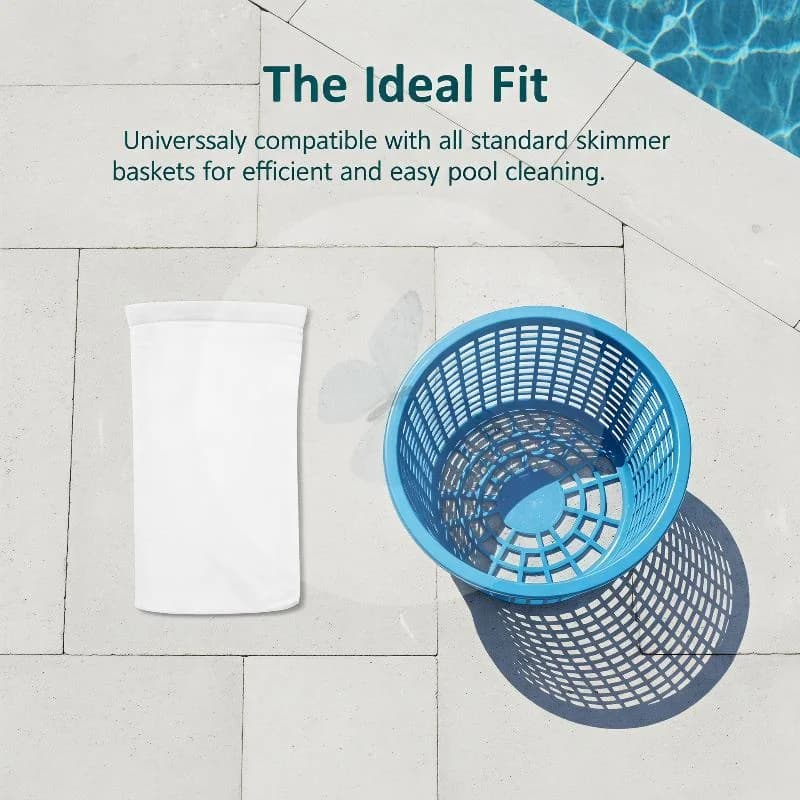 10Pcs Fine Mesh Pool Filter Socks Reusable Dirt Catcher Liner Perfect for Swimming Pool Regular Cleaning Work