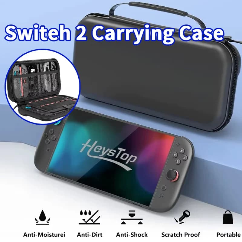 Comptible per Switch 2 Custodia da trasporto portatile leggera e impermeabile di grande capacità protetta per accessorio console